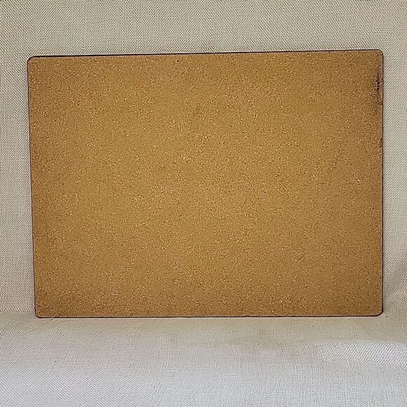 Benson Mills Set 2 Cork Backed Hard Placemats Wine & Cheese Theme + Plate - Picture 7 of 8